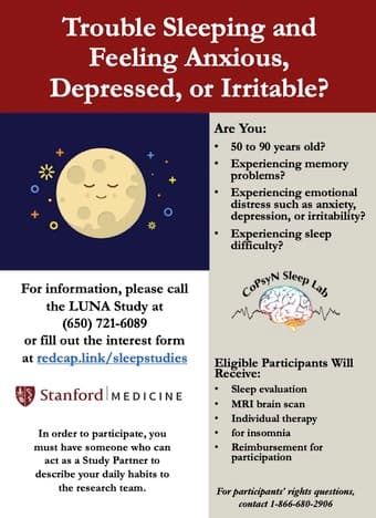 LUNA Sleep Study at Stanford's CoPsyN Sleep Lab 1