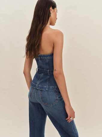 Brand new Reformation Denim Top with Tags! 3