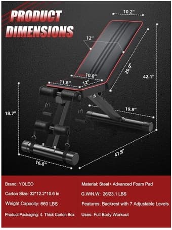 Adjustable Dumbbells (5–25 lb) + Foldable Bench — 50% Off (New) 3