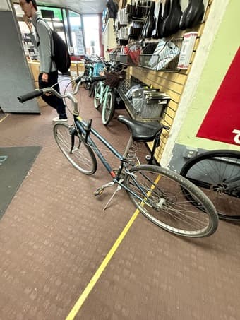 bike! Jamis blue hybrid bicycle, 26.5 inch wheels 1