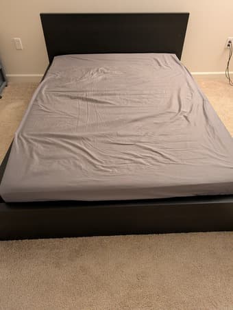 IKEA Full bed frame and mattress 1