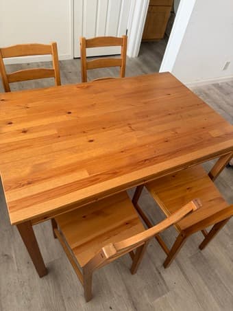 dining table+4 desks $50 pick up at 94306 1