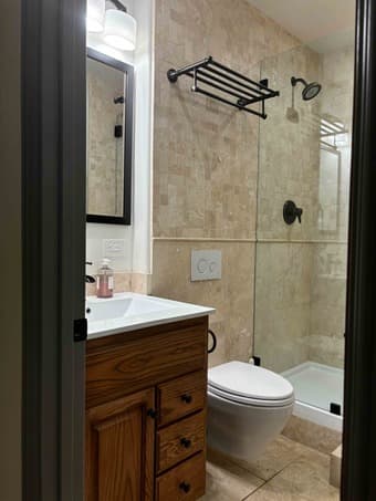 Suite with private bathroom, entrance in portola valley 1