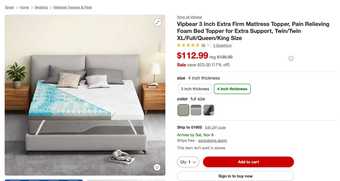 Mattress Topper Free at Oak Creek Apartments 94304. Self-Pickup 1