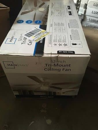 Mainstays 52" Tri-mount ceiling fan for sale (obo) 1