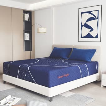 Almost New 14'' Gel Memory Foam Hybrid Mattress 1
