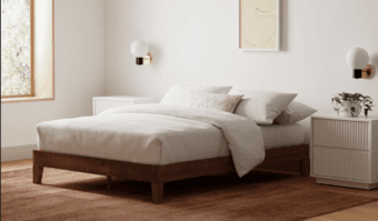 Amaryn Solid Wood Platform Bed (King size) 1