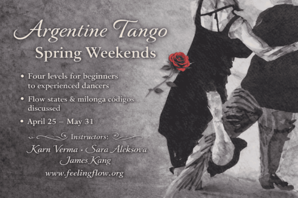 Spring Tango Weekends in Palo Alto, Sunday 2:15pm 1