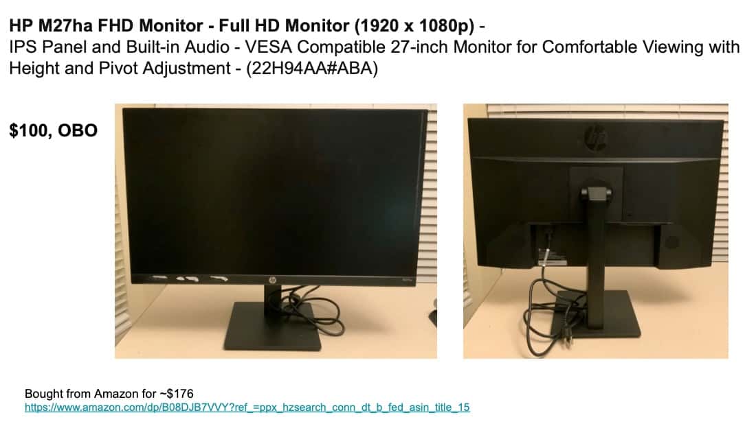 Selling Computer Monitors and Docking Station 1